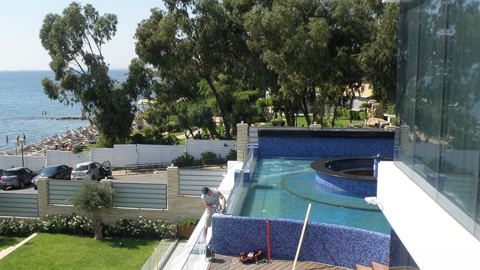Infinite pool in Cyprus